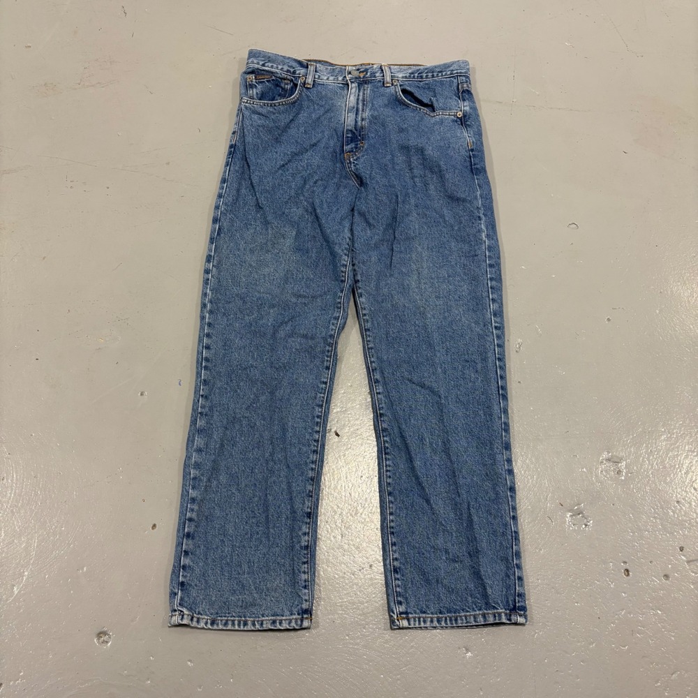 Vintage Calvin Klein Jeans Mens 34 Made in USA Blue Straight Leg Denim